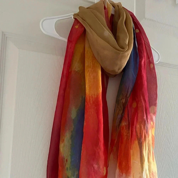 Vibrant colorful scarf hijab - Picture 2 of 3